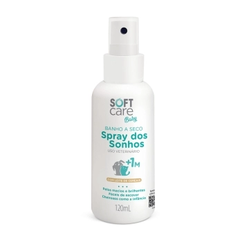 BANHO A SECO BABY SPRAY DOS SONHOS 120ML - SOFT CARE