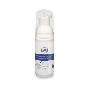 BANHO A SECO CAT DERMO MOUSSE 45ML - SOFT CARE