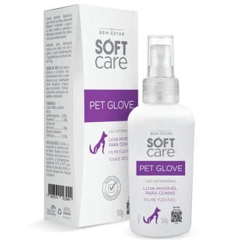 LOÇÃO HIDRATANTE PARA COXINS PET GLOVE 50G - SOFT CARE