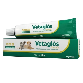 VETAGLÓS POMADA ANTI-INFECCIOSA, EPITELIZANTE E CICATRIZANTE 20G - VETNIL