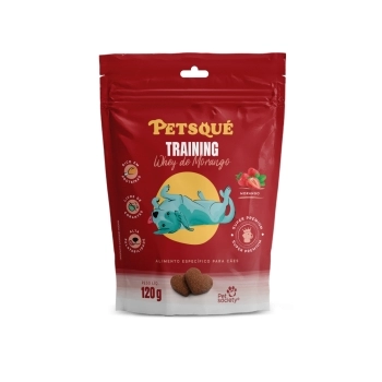 PETISCO PETSQUÉ TRAINING WHEY DE MORANGO 120G - PET SOCIETY