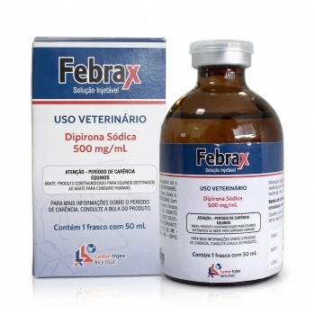DIPIRONA SÓDICA FEBRAX SOLUÇÃO INJETÁVEL FRASCO AMPOLA 50ML - LEMA
