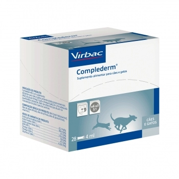 COMPLEDERM 4ML SUPLEMENTO ALIMENTAR PARA CÃES E GATOS - VIRBAC