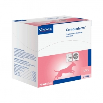COMPLEDERM 8ML SUPLEMENTO ALIMENTAR PARA CÃES E GATOS - VIRBAC