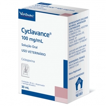 CYCLAVANCE 100MG/ML SOLUÇÃO ORAL FRASCO 30ML - VIRBAC