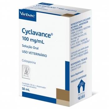 CYCLAVANCE 100MG/ML SOLUÇÃO ORAL FRASCO 50ML - VIRBAC