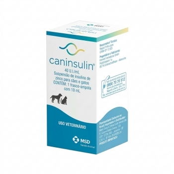 INSULINA CANINSULIN PARA CÃES E GATOS - FRASCO AMPOLA 10ML - MSD