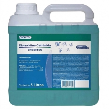 DESINFETANTE E ANTISSÉPTICO CLOREXIDINA CETRIMIDA 5L - CHEMITEC