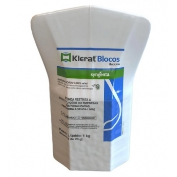 RATICIDA KLERAT BLOCO 1KG - SYNGENTA