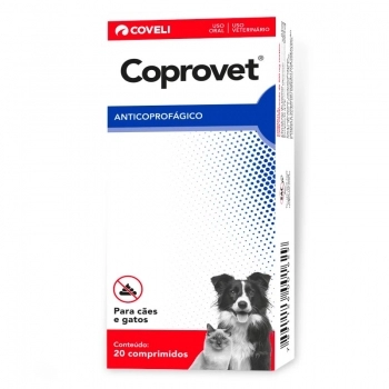 COPROVET ANTICOPROGÁGICO COM 20 COMPRIMIDOS - COVELI