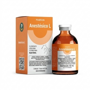 CLORIDRATO DE LIDOCAINA 2% COM VASOCONSTRITOR (ALESTESICO L) SOLUÇÃO INJETÁVEL - FRASCO/AMPOLA 50ML - PEARSON