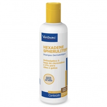 SHAMPOO HEXADENE SPHERULITES (CLOREXIDINA 3%) 250ML - VIRBAC
