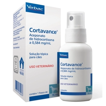 CORTAVANCE SPRAY TÓPICO PARA CÃES (HIDROCORTISONA) - FRASCO 76ML - VIRBAC