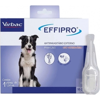 ANTIPULGAS E CARRAPATOS EFFIPRO PARA CÃES DE 10-20KG COM 1 PIPETA - VRBAC