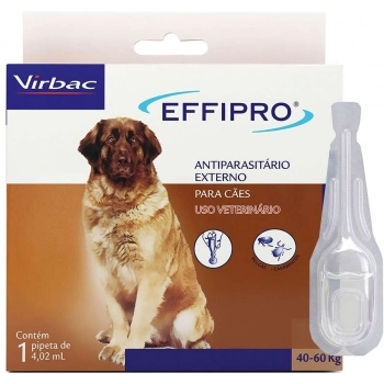 ANTIPULGAS E CARRAPATOS EFFIPRO PARA CÃES DE 40-60KG COM 1 PIPETA - VRBAC