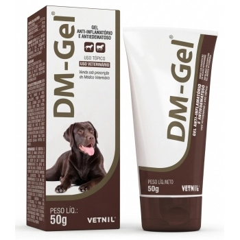 DM-GEL ANTI-INFLAMATÓRIO E ANTIEDEMATOSO BISNAGA 50G - VETNIL