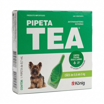 ANTIPULGAS PIPETA TEA PARA CÃES DE ATÉ 5KG - KONIG